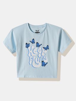 R&B - Blue Printed T-Shirt
