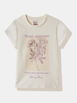 R&B - Beige Printed T-Shirt