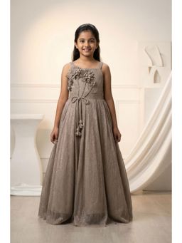 Lagorii - Beige Embellished Dress