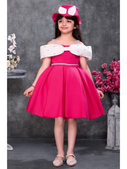 Lagorii - Pink Embellished Dress and Hat