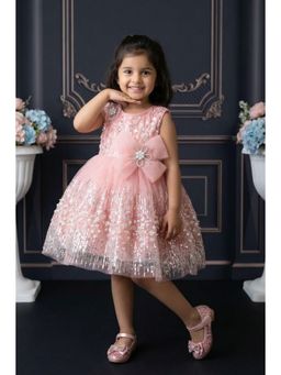 Lagorii - Peach Embellished Dress