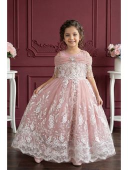 Lagorii - Peach Embellished Gown