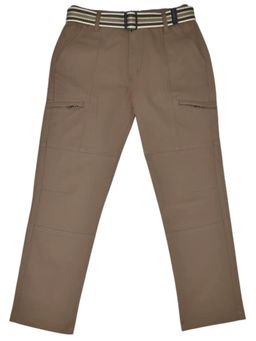 CAVIO - Brown Solid Cargo and Belt