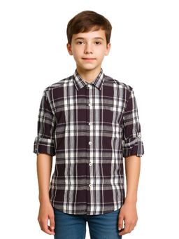 CAVIO - Brown Checks Shirt
