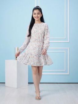 Lil Tomatoes - White Floral Dress