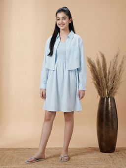 Lil Tomatoes - Blue Stripes Dress and Jacket