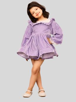 Pink Cow - Lavender Solid Dress