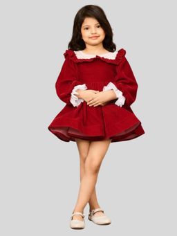 Pink Cow - Red Solid Dress