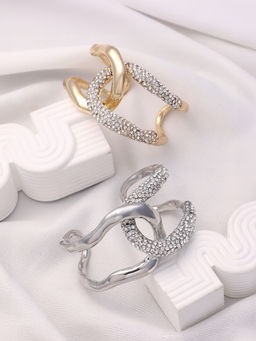 Sohi - Opposta Cuff Bracelet (Pack Of 2)