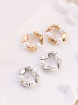 Sohi - Loop Stud Earrings (Pack Of 2)