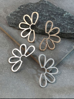 Sohi - Semi-Flora Drop Earrings (Pack Of 2)