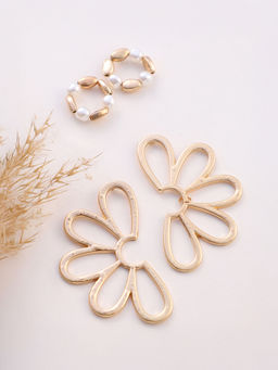 Sohi - California Gold Soiree Drop Earrings (Set Of 2)