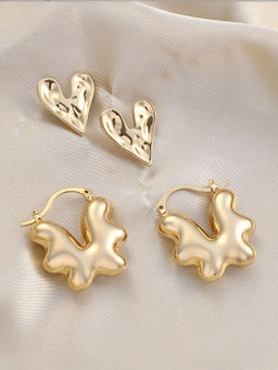 Sohi - California Gold Everyday-Hoop Stud Earrings (Set Of 2)