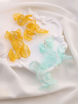 Sohi - Multi-Colour Petalyn Drop Earrings (Pack Of 2)