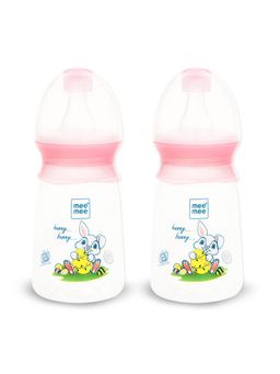 Mee Mee - Unisex Pink Plastic Printed Feeding Bottle