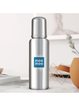 Mee Mee - Unisex Silver Stainless Steel Solid/Plain Feeding Bottle