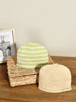 Mi Arcus - Cotton Stripes Beanie Cap for Kids (Pack of 2)