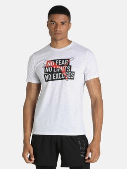 Puma - Performance Slogan Cat Men White T-shirt