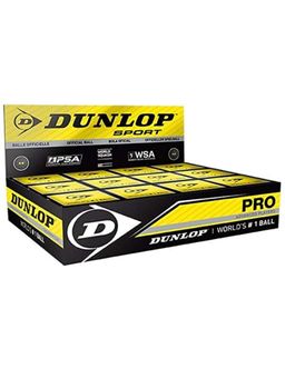 Dunlop Sports - Doble Dot Sports Pro Black Pack Of 12 Squash Balls