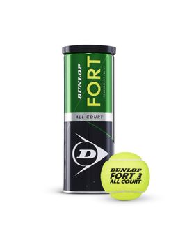 Dunlop Sports - Fort All Court 1 Can with 3 Yellow Tennis Balls
