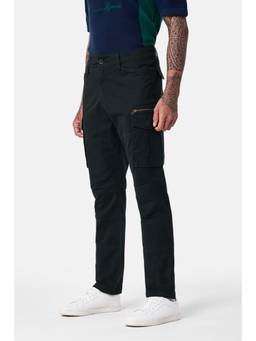 Snitch - Black Solid Relaxed Casual Trouser