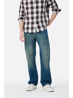 Snitch - Blue Washed Straight Casual Jeans