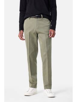 Snitch - Olive Solid Slim Casual Trouser