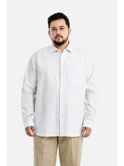 Snitch - White Stripes Full Sleeves Regular Casual Shirt
