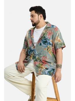 Snitch - Multi-Color Floral Half Sleeves Regular Shirt