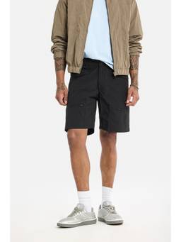 Snitch - Black Solid Loose Casual Shorts