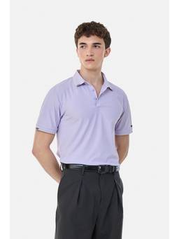 Snitch - Lilac Solid Half Sleeves Regular Casual Polo T-Shirt