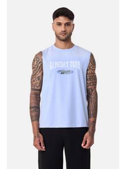 Snitch - Light Blue Sleeveless Regular Casual T-Shirt