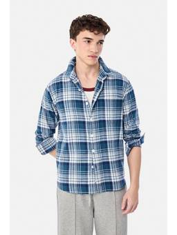 Snitch - Blue Plaid Full Sleeves Regular Casual Shirt