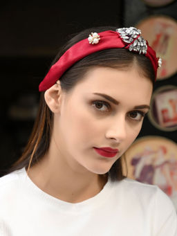 Odette - Maroon Prettifying Hairband