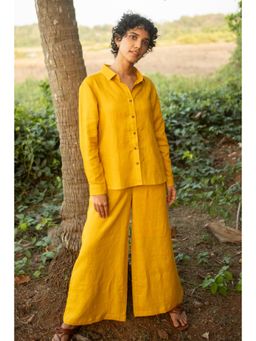 Creatures of Habit - Linen Co-Ord- Mustard (Set of 2)