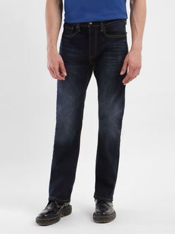 Levi's - Men 527 Navy Blue Slim Fit Bootcut Jeans