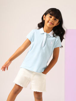 U.S. POLO ASSN. - Girls Solid Polo T-Shirt