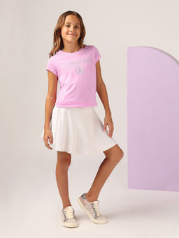 U.S. POLO ASSN. - Girls Glitter Regular Fit T-Shirt