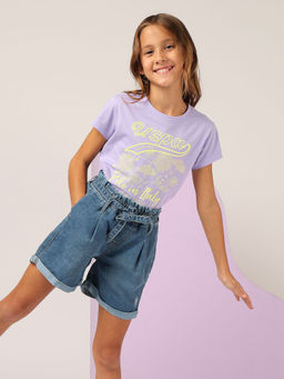 U.S. POLO ASSN. - Girls Brand Printed Relaxed Fit T-Shirt