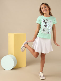 U.S. POLO ASSN. - Girls Brand Printed Relaxed Fit T-Shirt