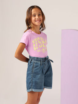 U.S. POLO ASSN. - Girls Puff Print Relaxed Fit T-Shirt