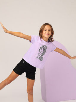 U.S. POLO ASSN. - Girls Stud Detailed Relaxed Fit T-shirt