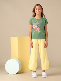 U.S. POLO ASSN. - Girls Graphic Printed Relaxed Fit T-shirt