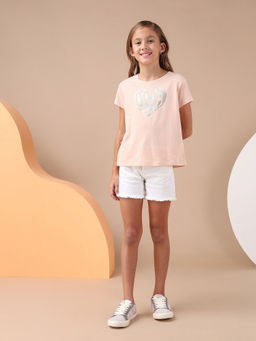 U.S. POLO ASSN. - Girls Brand Printed Relaxed Fit T-shirt