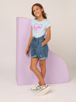 U.S. POLO ASSN. - Girls Flock Print Regular Fit T-shirt