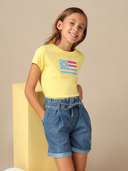 U.S. POLO ASSN. - Girls Flip Sequins Relaxed Fit T-shirt