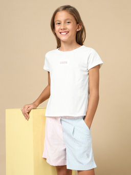 U.S. POLO ASSN. - Girls Solid Regular Fit T-shirt