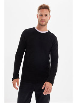 Trendyol - Man Black Sweater