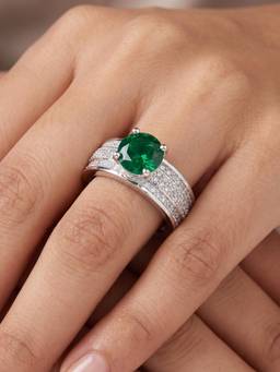 Nuyug - Limestone Solitaire Ring