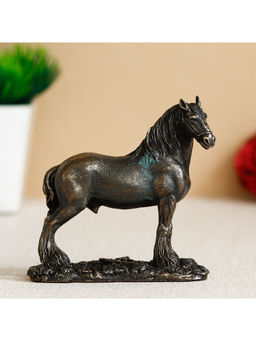 eCraftIndia - Premium Carved Horse Cold Cast Bronze Resin Decorative Figurine